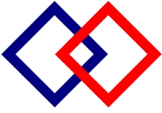 Squaredance Logo in Blau und Rot